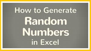 Excel Tutorial On How To Generate Random Numbers In Excel Using The Rand Function And The Randbetween Function Excel Tutorials Microsoft Excel Tutorial Excel