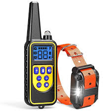 F Color Dog Training Collar Waterproof And Rechargeable Dog Shock Collar 2600ft Remote Range With Beep Vi Dog Shock Collar Dog Training Collar Training Collar