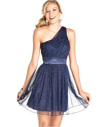 Trixxi Juniors Dress Sleeveless Glitter One Shoulder Reviews Dresses Juniors Macy S Junior Party Dresses Dresses Junior Dresses