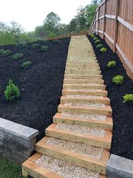 This is followed by instructions and photos on successive. Built Wood Steps To Get To The Second Level Of My Backyard Landscaping