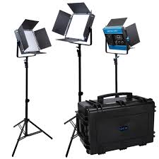 Dracast Led1000 Kala Bi Color Led 3 Light Kit Draco Broadcast