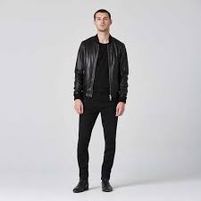 Mens Leather Bomber Jacket 350 Dstld