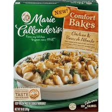 People who have a meat thermometer within easy reach, and people who microwave a marie callender frozen meal for their dinner. Marie Callender S Comfort Bakes Alfredo Chicken Broccoli Frozen Foods Matherne S Market
