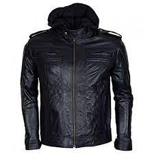 Aj Style Wrestler Wwe Leather Jacket For Usa Uk Canada Australia Leather Jacket With Hood Black Leather Jacket Celebrities Leather Jacket