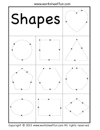 Shape Tracing Shape Tracing Worksheets Shapes Preschool Preschool Worksheets