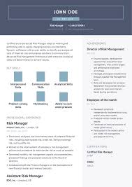 206 open jobs for head of information security governance risk and compliance. Risk Manager Resume Example With Content Sample Craftmycv