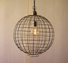 Antique Brass Wire Globe Pendant Light Globe Pendant Light Wire Pendant Light Pendant Light