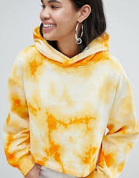 Black And Orange Tie Dye Hoodie Weekday Crop Tie Dye Hoodie Tie Dye Hoodie Tie Dye Shirts Tie Dye Outfits