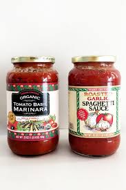 Trader Joe S Organic Tomato Basil Marinara And Roasted Garlic Spaghetti Sauce Food Garlic Spaghetti Popsugar Food