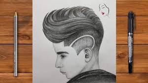 Male hair on head drawing over the top of the head and hairline draw the outline of the hair. How To Draw A Boy Hairstyle Easy Mens Haircut Hairstyle Trend 2020 Tutorial The Crazy Skerch Youtube