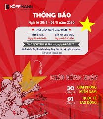 Nhập nội dung thông báo nghỉ tết 2021 bao gồm tên công ty, thời gian nghỉ, thời gian đi làm trở lại,.sau khi nhập đủ nội dung bạn bấm tạo ảnh để tải ảnh về máy. Koffmann Thong Bao Káº¿ Hoáº¡ch Nghá»‰ Lá»… 30 4 1 5 2020 Tháº¿ Giá»›i Cá»­a Thep Koffmann