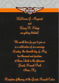 Harley Davidson Themed Wedding Invitation In 5x7 If You Wish To Order This Or Any Other Harley Davidson Wedding Themed Wedding Invitations Motorcycle Wedding