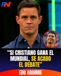👉El Periodista Español, Edu Aguirre: 🗣"Si Cristiano gana el Mundial con  Portugal, se acabo el debate con Messi. Cristiano le gana en todas las  estadísticas, solo le falta el Mundial para coronarse"