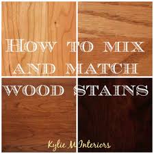 how to mix match and coordinate wood stains undertones