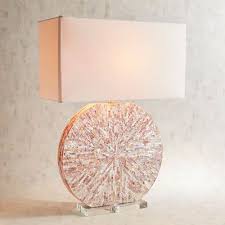 Grand Mother Of Pearl Table Lamp With Images Unique Lamps Table Top Lamps Decor