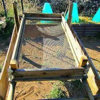 When the cart is filled with raised garden soil mix, we use our garden tractor to tow it from behind to the barn to our garden next to the house. 13 Soil Sifter Ideas Sifter Compost Soil