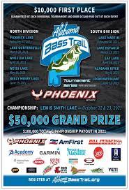 Alabama Bass Trail Announces 2021 Tournament Schedule And Payout Tournaments Southern Fishing Alabama