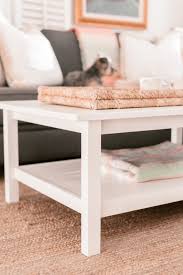 That's the creative mom's diy farmhouse coffee table tutorial in a. Ikea Hemnes Coffee Table And Media Console Hack Love And Specs