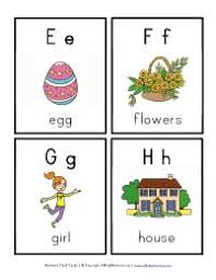 Very nice, vibrant pictures that help students learn beginning sounds and letter recognition. Alphabet Flash Cards All Kids Network