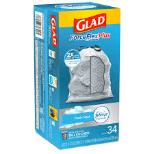 These kitchen garbage bags are made with 3 in 1 odorshield technology and febreze freshness for guaranteed 5 day odo. Odorshield 13 Gallon Grey Trash Bag 40 Count Each Glad Tall Kitchen Drawstring Trash Bags Febreze Fresh Clean Home Kitchen Cleaning Supplies