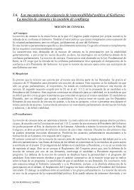 Si la mayoría simple vota a favor se considerará otorgada la. Mocion De Censura Y Cuestion De Confianza Studocu