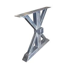 Counter Height 34 1 2 Tall Steel Trestle Table Legs With Etsy Trestle Table Legs Table Legs Metal Table