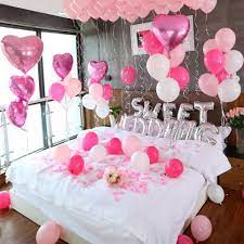 New New New Ktmagical Roses Specializes In Balloon Decor Let Us Decorate Your Hotel Room Be Wedding Party Decorations Wedding Room Decorations First Night