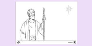 Here is a bible coloring page of abraham leading his son isaac up the mount to be sacrificed to the lord. Free Abraham And Stars Colouring Page Colouring Sheets