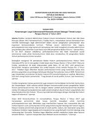 Berikut ini adalah berkas informasi pengumuman seleksi cpns kemenkumham tahun 2019. Siaran Pers Pencabutan Sk Badan Hukum Hti Pdf