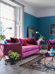 Fuchsia And Teal Is A Bold And Saturated Duo Of Colors To Brighten Up Any Space Teal Living Rooms Teal Decor Living Room Sofa