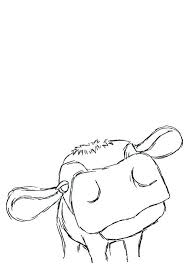 Close Up Cow Sketch Cow Sketch Outline Art Cow Art