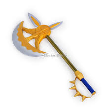 10ans plus tôt le groupe des seven deadly sins fut démantelé, on retrouve alors escanor patron d'un bar caché en pleine montagne. Sieben Todsunden Escanor Gottlichen Axt Rhitta Cosplay Replik Waffe Prop Aliexpress