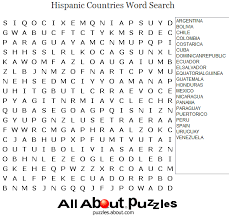 Where To Find Free Crossword Puzzles Online Hispanic Countries Learning Spanish How To Speak Spanish