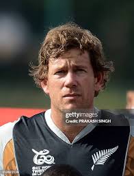 New Zealand cricketer Jacob Oram gestures during the ICC Twenty20... News  Photo