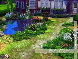 Sims 4 Cc S The Best Mega Garden Terrain Set 2 By Karzalee Sims 4 Sims 4 Houses Sims House