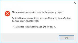 System Restore Error Can T Open Sr Never Mind Use It Windows 10 Forums