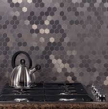 Trendspotting Honeycomb For The Home Decorative Tile Backsplash Metallic Backsplash Metal Tile