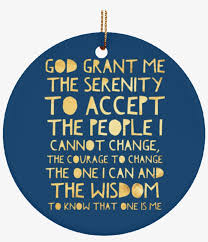 Its resolution is 728px x 725px, which can be used on your desktop, tablet or mobile devices. Aca Serenity Prayer Christmas Tree Ornament Ceramic Adult Children Of Alcoholics Prayer Transparent Png 1024x1024 Free Download On Nicepng