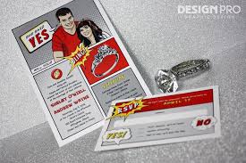 Comic Book Inspired Wedding Invitation For A Superhero Couple Wedding Stationery Wedding Invitations Design