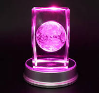 LED Light Base Stand for Glass Bottle Crystal Art Figurine Decoration Round  LED Base Crystal Crafts Display Base