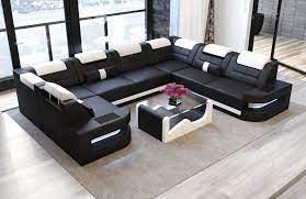 Ledercouch Como U Form Ecksofa Design Sofa Set Designs Sofa Stoff