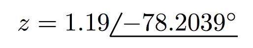 Angle Notation For Complex Numbers In Polar Form Tex Latex Stack Exchange