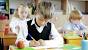 Kid Sitting At Desk Clipart