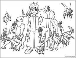 Ben ten coloring pages free online. Online Ben 10 Coloring Pages Coloring And Drawing