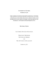 The African Human Rights Judicial System A Proposal For Streamlining Structures And Domestication Mechanisms Viewed From The Fo