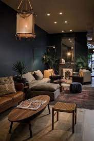 31 Admirable Modern Living Room Design Ideas You Should Copy Homyhomee Living Room Warm Modern Bohemian Living Room Dark Living Rooms