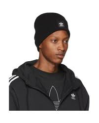 Over 80% new & buy it now; Adidas Originals Black Adicolor Cuff Knit Beanie For Men Lyst