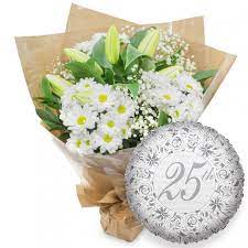 Spice things up with happy anniversary wishes for husband. Happy 25th Anniversary Flower Bouquet Reliable Online Flower Shop