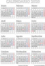 Fecha dentro de la semana santa en la que se conmemora la ãºltima cena de jesãºs con sus discãpulos. Calendario De Chile 2020 Imprimir El Pdf Gratis