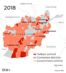 In 1973, mohammed ashraf, a cartographer in service to king zahir shah, plotted the first map of afghan districts. In Eight Maps How Taliban Came Knocking On Kabul S Door Times Of India